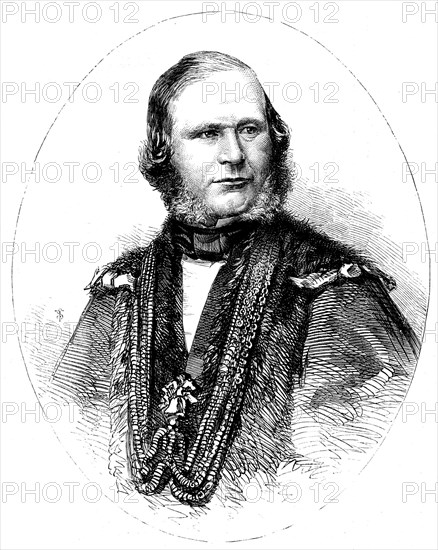 Alderman David Williams Wire, the Lord Mayor Elect - from a photograph by Mayall, 1858. Creator: Unknown.