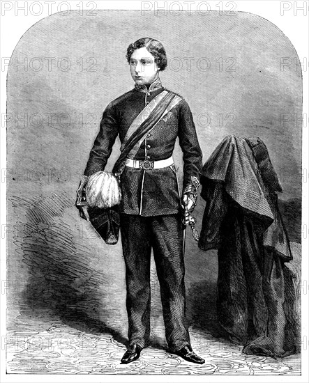 His Royal Highness the Prince of Wales, in his Uniform as Colonel in the Army, 1858. Creator: Unknown.
