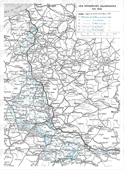 'Le grand effort ennemi de la Derniere Annee', 1918. Creator: Unknown.