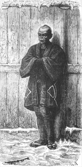 'Japanese citizen in winter costume; A European Sojourn in Japan', 1875. Creator: Unknown.