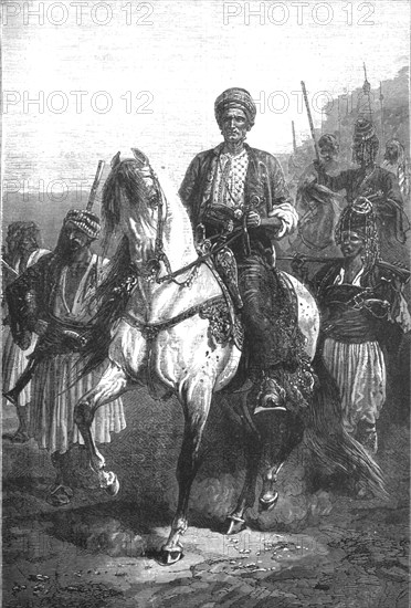 'Kara Fatima, the Kurdish princess, and her suite; Journeyings in Mesopotamia', 1875. Creator: Unknown.