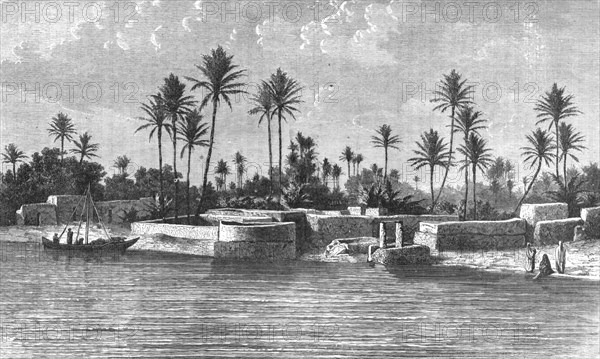 'View on the shores of the Tigris; Journeyings in Mesopotamia', 1875. Creator: Unknown.