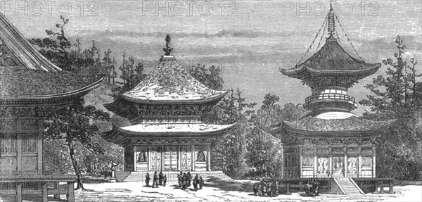 'Temple of Hatchiman, at Kamakura; A European Sojourn in Japan', 1875. Creator: Unknown.