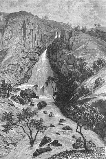 'Falls of Davezout, Abyssinian Plateau; A journey through Soudan and Western Abyssinia..., 1875. Creator: Unknown.