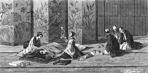 'Laying out the dead.; A European Sojourn in Japan', 1875. Creator: Unknown.