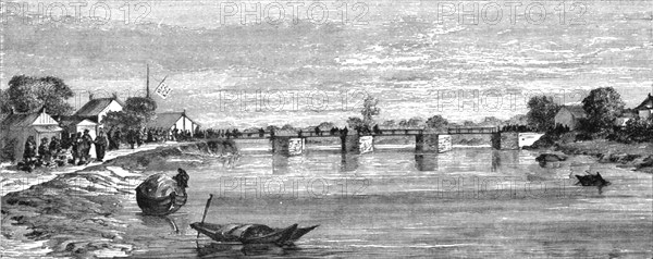 ''Bridge at Soo-chow; A Cruise to Soo-chow', 1875. Creator: Lindley, Augustus Frederick.