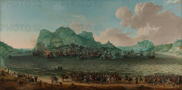 Victory over the Spanish near Gibraltar by a Fleet Commanded by Admiral Jacob van Heemskerck, 25 Apr Creator: Adam Willaerts.