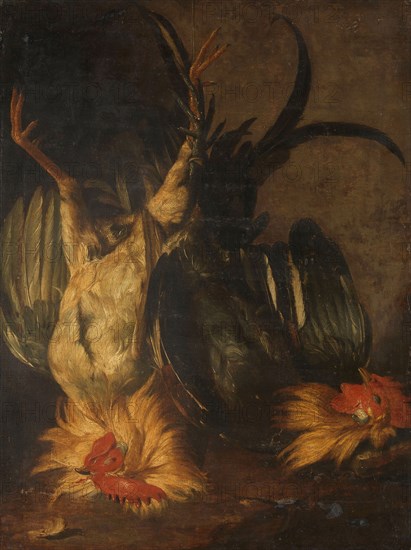 Dead roosters, 1671. Creator: Christoffel Puytlinck.