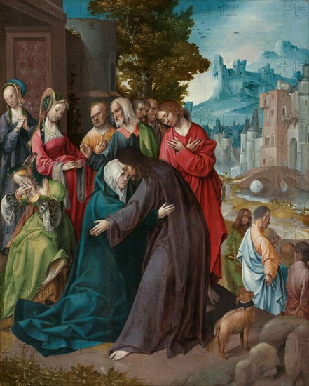 Christ Taking Leave of his Mother, c.1515-c.1520. Creator: Cornelius Engebrechtsz.