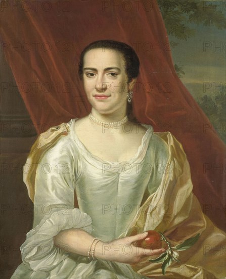 Margaretha Leuveling (1738-83), Wife of Justus Tjeenk, 1756. Creator: Herman Frederik van Hengel.