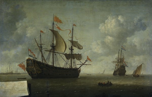 The Arrival of the Royal Charles, 1667. Creator: Jeronymus van Diest.