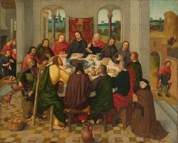 Last Supper, c.1485-c.1500. Creator: Master of the Amsterdam Death of the Virgin.