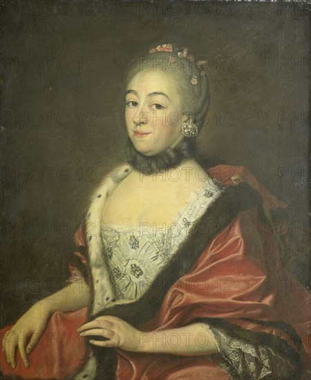 Sandrina van den Broeke, Wife of George Lodewijk Matthes, 1764. Creator: Noel Challe.