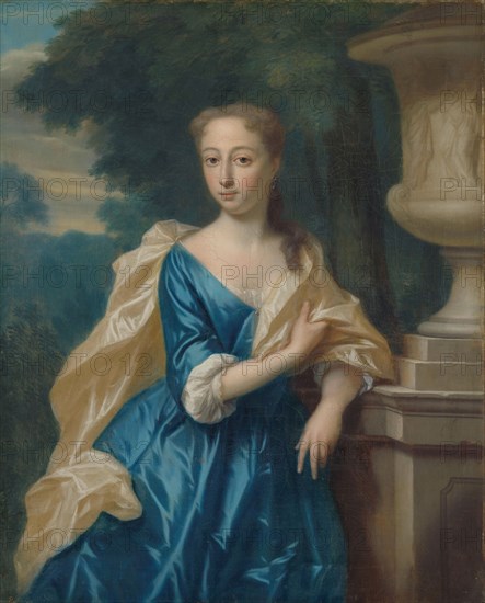 Justina Johanna Ramskrammer (1702-98), Wife of Isaac Parker, 1734. Creator: Philip Van Dijk.