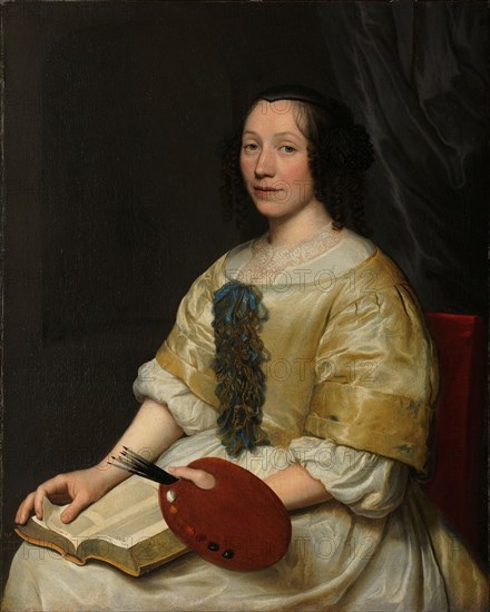 Maria van Oosterwijck (1630-93). Flower painter, 1671. Creator: Wallerant Vaillant.
