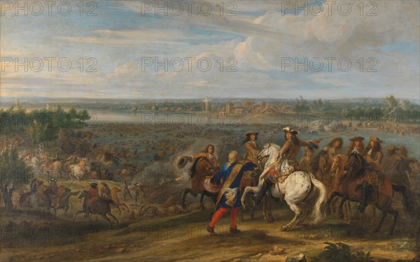 Louis XIV Crossing into the Netherlands at Lobith, 1672-1690. Creator: Adam Frans van der Meulen.