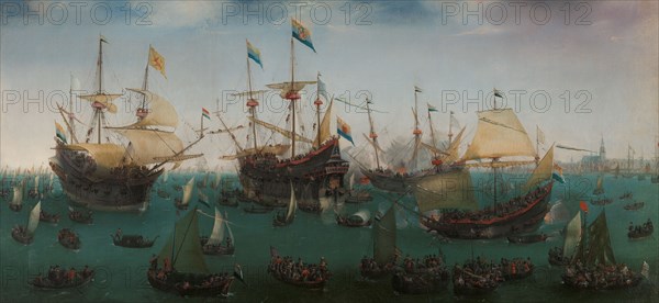 The Return to Amsterdam of the Second Expedition to the East Indies, 1599. Creator: Hendrick Cornelisz Vroom.