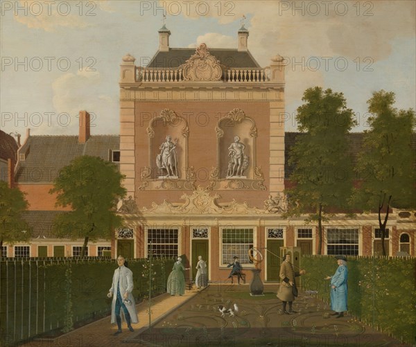 The Garden and Coach House of 524 Keizersgracht in Amsterdam, 1772. Creator: Hendrick Keun.
