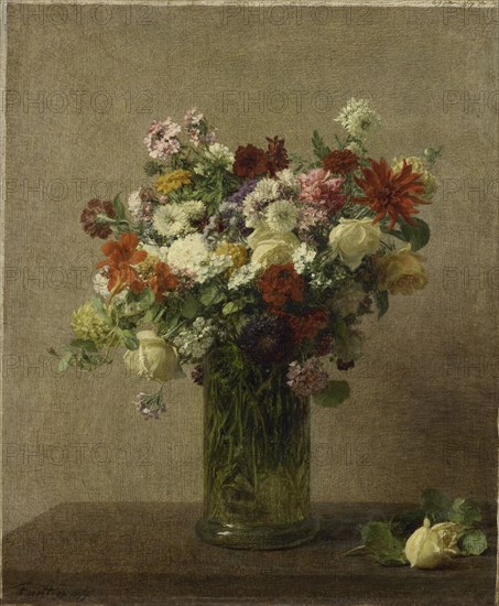 Flowers from Normandy, 1887. Creator: Henri Fantin-Latour.