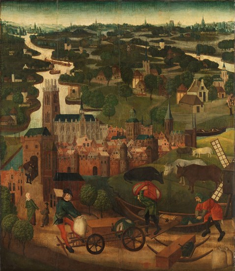 The Saint Elizabeth’s Day Flood, c.1490-c.1495. Creator: Master of the St Elizabeth Panels.