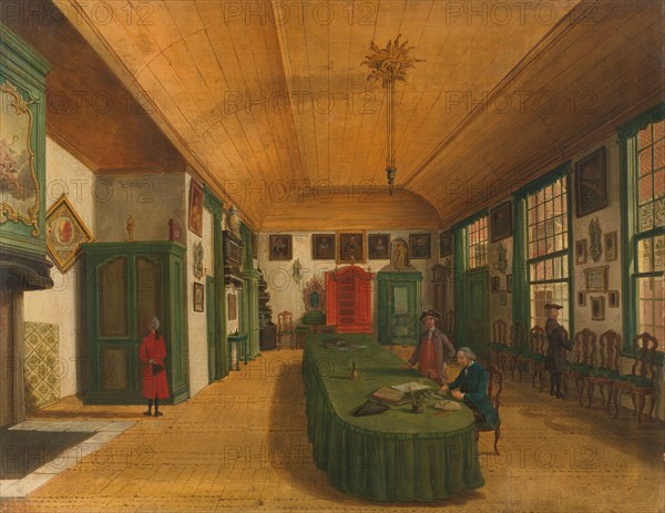 The Hall of the Artistic Society 'Kunst wordt door Arbeid verkregen' (Art is Acquired through Labor) Creator: Paulus Constantijn la Fargue.