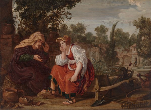 Vertumnus and Pomona, 1617. Creator: Jan Tengnagel.