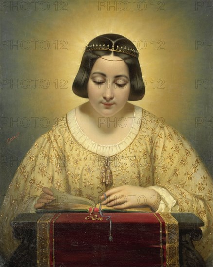 Countess de Pagès, née de Cornellan, as St Catherine, 1820-1850. Creator: Joseph-Desire Court.
