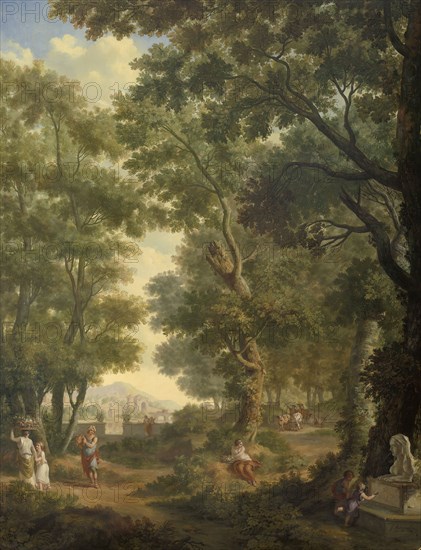 Arcadian Landscape, one of a series of ten murals in the garden room of the main floor of the Amster Creator: Juriaan Andriessen.