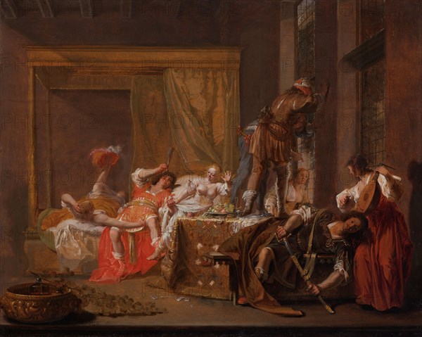 Scene from the Wedding of Messalina and Gaius Sillius, c.1645-c.1650. Creator: Nikolaus Knüpfer.