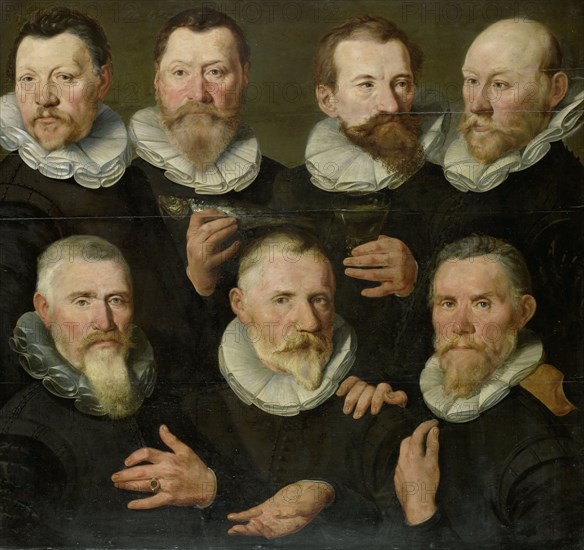 The Company of Captain Pieter Dircksz Hasselaer and Lieutenant Jan Gerritsz Hooft, Amsterdam, c.1595 Creator: Circle of Pieter Pietersz.