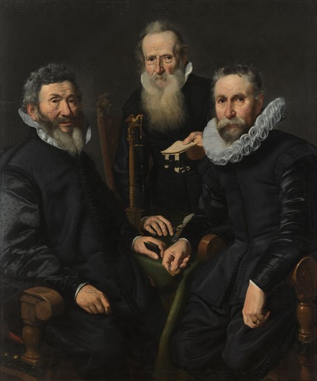 Group Portrait of an Unidentified Board of Governors, c.1625-c.1630. Creator: Thomas de Keyser.