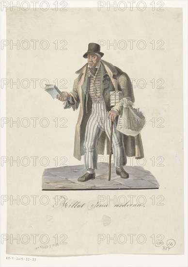 Traveling bookseller, 1800-1899. Creator: Anon.