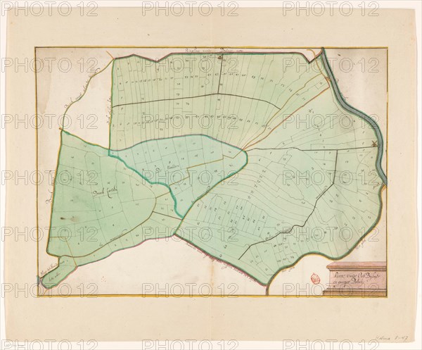Map of the East Bijlmer and Gein and Gaasperpolder, 1650-1750. Creator: Anon.