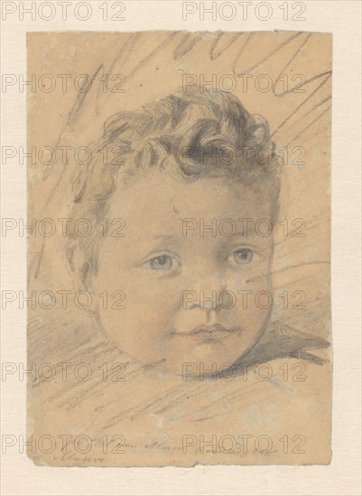 Portrait of a three-year-old child, 1848-1888. Creator: Anton Mauve.