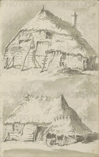 Farm buildings, c.1780-c.1800. Creator: Bernhard Heinrich Thier.
