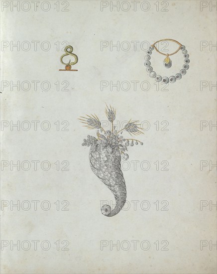 Three pieces of jewellery, c.1800-c.1810. Creator: Carl Friedrich Bärthel.