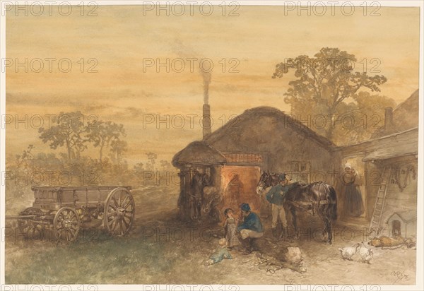The blacksmith, 1876. Creator: Charles Rochussen.