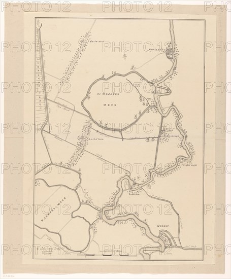 Map of a part of the Gooi, 1636-1799. Creator: Cornelis Danckerts de Ry.