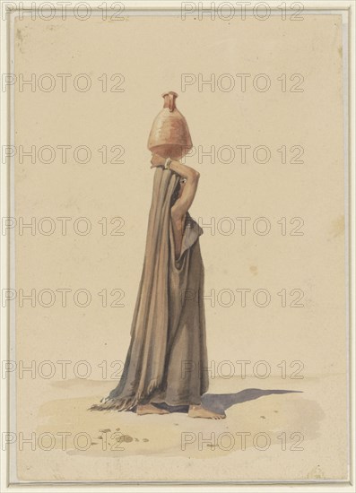 Water carrier, 1840-1879. Creator: Emile Prisse D'Avennes.