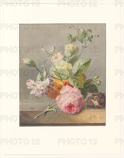 Floral Still Life, c.1800-c.1825. Creator: Georgius Jacobus Johannes van Os.