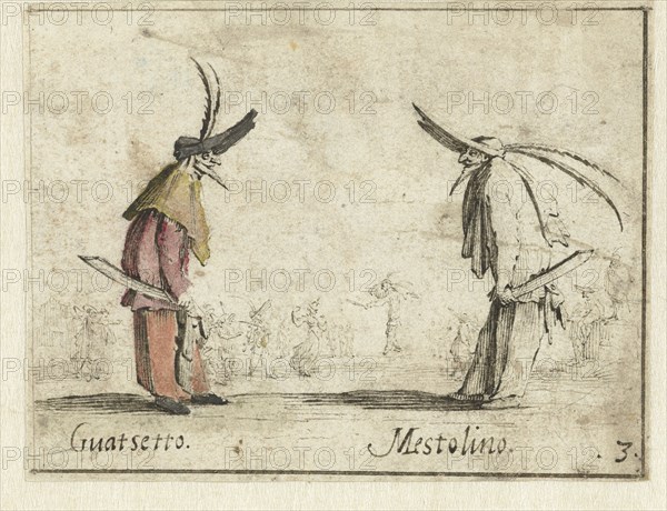 Guatsetto and Mestolino, 1633-1635. Creator: Gerard Terborch II.