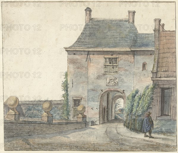 The Gate of the Castle of Heemstede, 1813. Creator: Gerrit Lamberts.