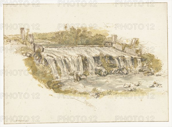 Waterfall, 1633-1687. Creator: Gillis Neyts.