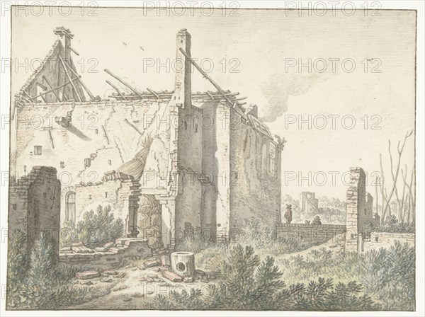 Ruined house in Utrecht, 1674. Creator: Herman Saftleven the Younger.