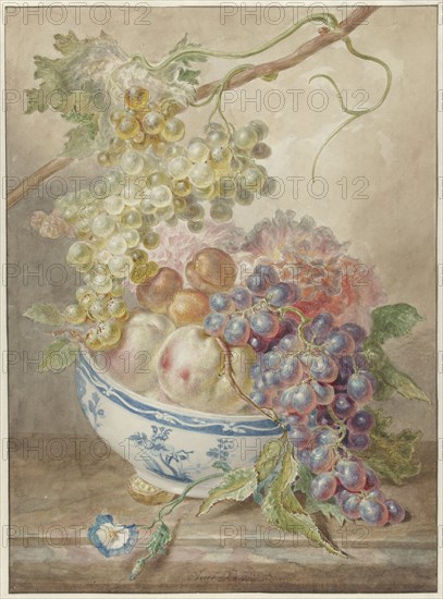 Bowl with fruit, 1746-1769. Creator: Jacob Xavery.