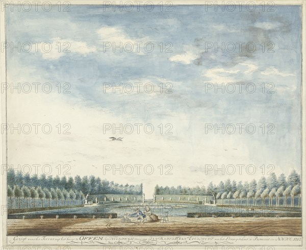 The Garden of Offem House, near Noordwijk, 1782.  Creator: Jan Baptist van Eeckhout.