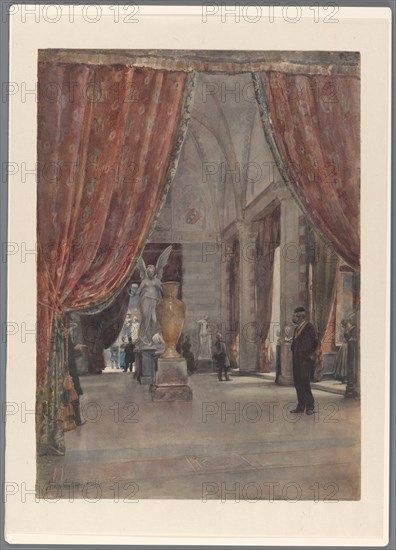 Gallery of Honour at the Rijksmuseum, Amsterdam, 1885. Creator: Jan Hoynck van Papendrecht.