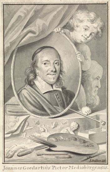 Portrait of Johannes Goedaert, 1734-1785. Creator: Jan Stolker.