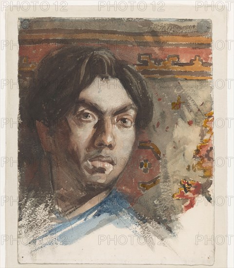 Self-portrait by Jan Toorop, 1881. Creator: Jan Toorop.