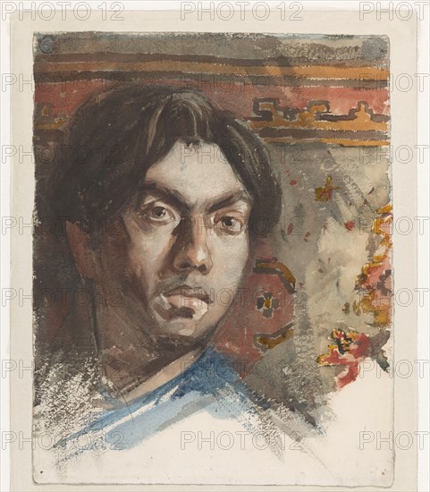 Self-portrait by Jan Toorop, 1881.  Creator: Jan Toorop.